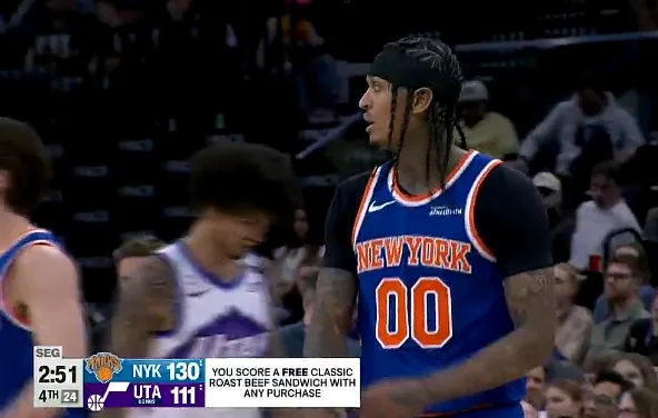 世界杯直播入口-克拉克森末节5中5砍下13分，尼克斯末节轰出34-17逆转爵士